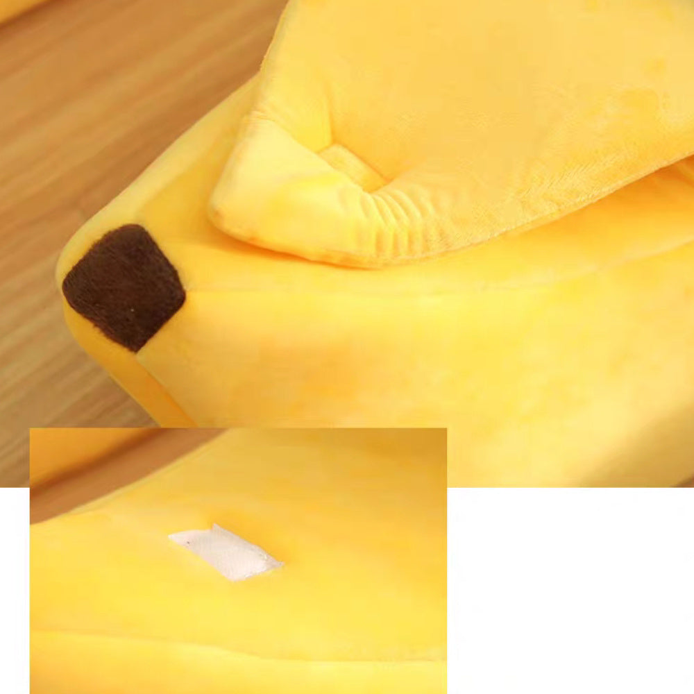 Banana Shaped Pet House, Banana Shaped Cat House. Semi Enclosed Cat Bed.