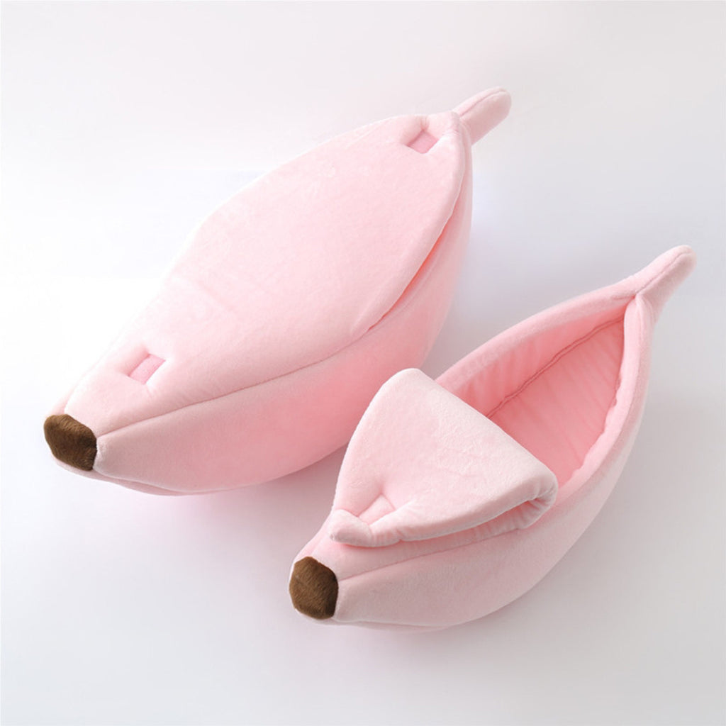 Banana Shaped Pet House, Banana Shaped Cat House. Semi Enclosed Cat Bed.