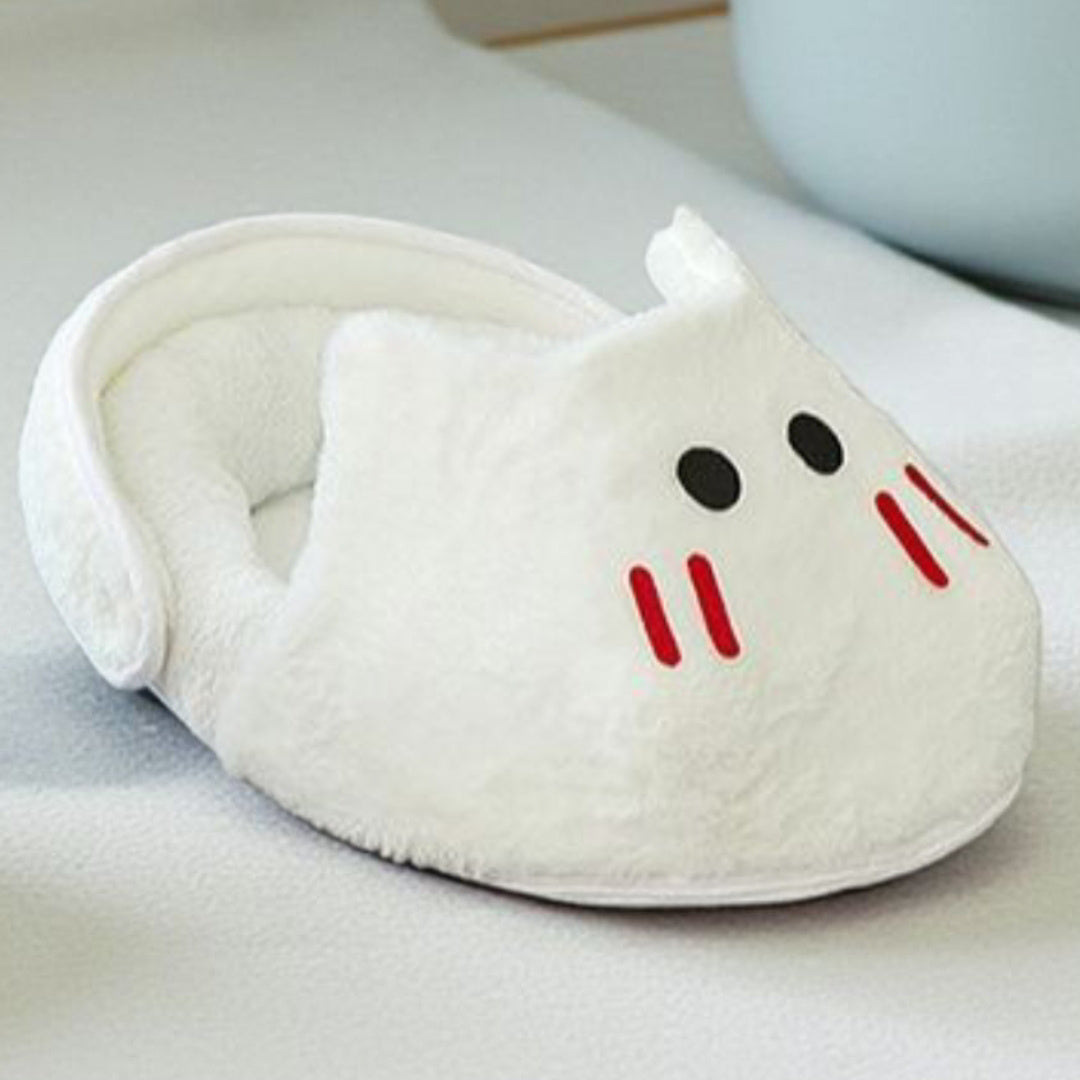 Pet Slipper Bed, Winter Warmth Dog Cat Bed, Soft Cozy Cushion Cute Cat Beds for Indoor.