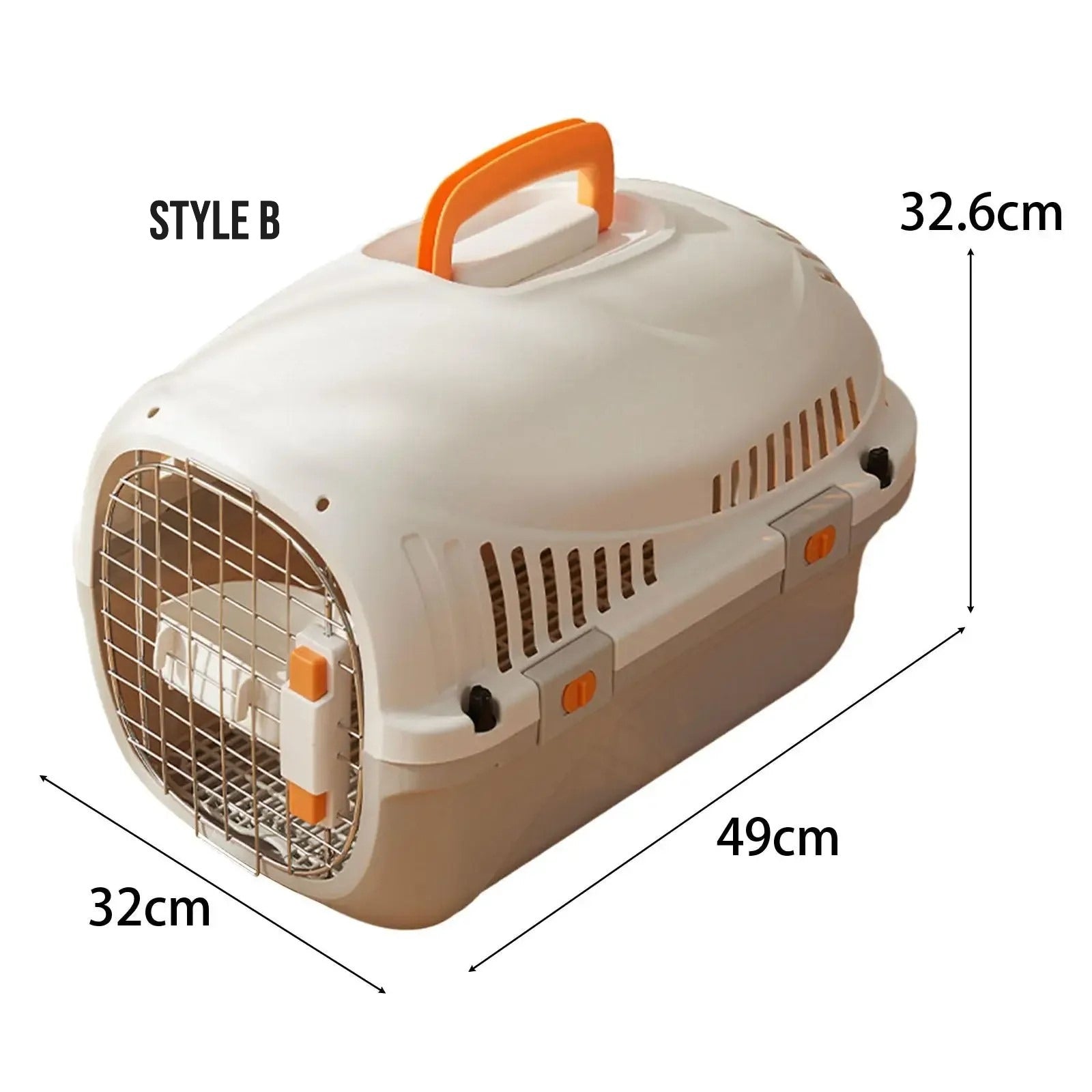 Hard Sided Cat Carrier, Portable, Breathable Pet Transport Box, Small Medium Travel Box