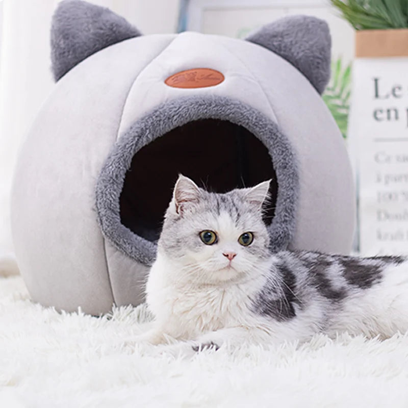 Large Warm Cat Nest Home Pet Nest Winter Windproof And Cold-Resistant Pet Bed