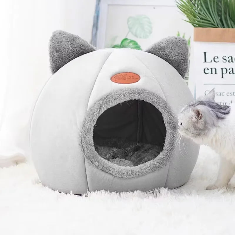 Large Warm Cat Nest Home Pet Nest Winter Windproof And Cold-Resistant Pet Bed