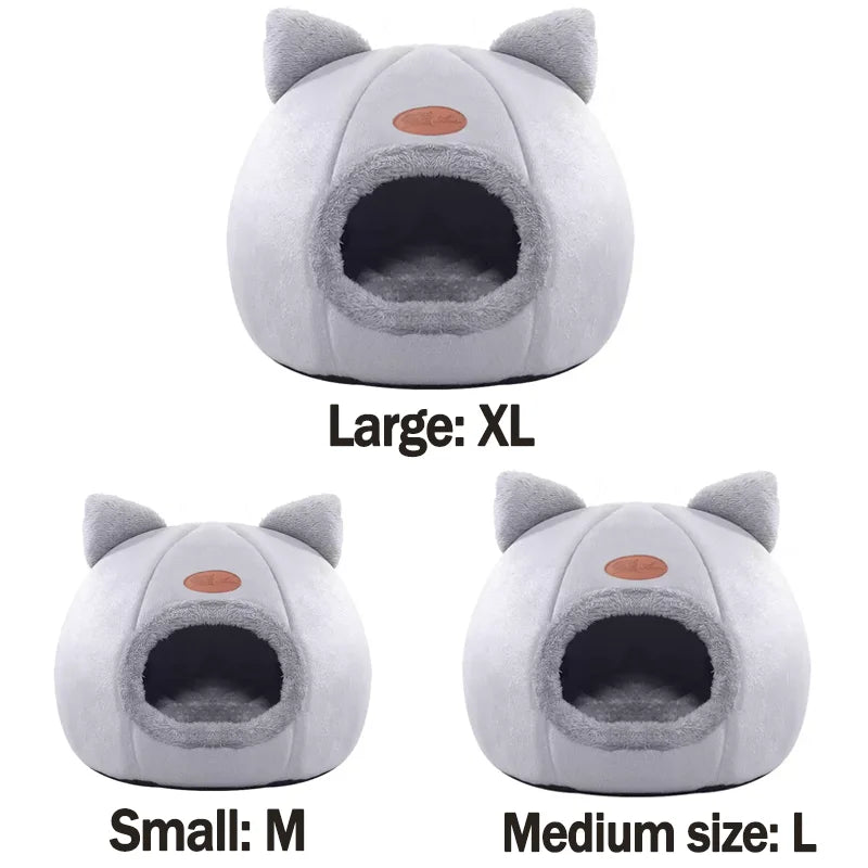 Large Warm Cat Nest Home Pet Nest Winter Windproof And Cold-Resistant Pet Bed