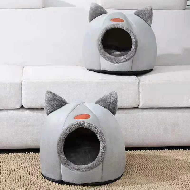 Large Warm Cat Nest Home Pet Nest Winter Windproof And Cold-Resistant Pet Bed