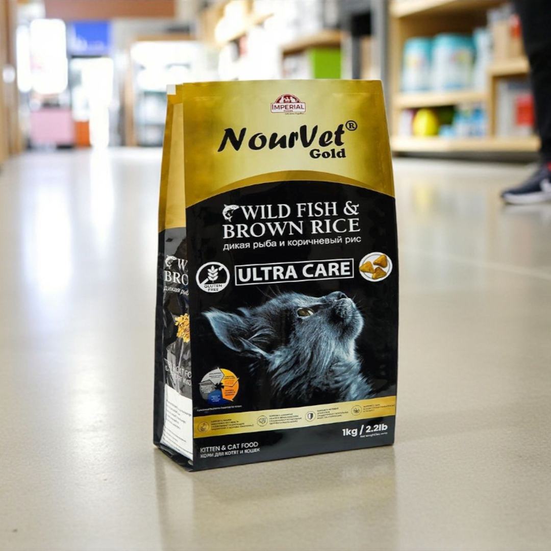 Nourvet Gold Ultra Care Cat Food.