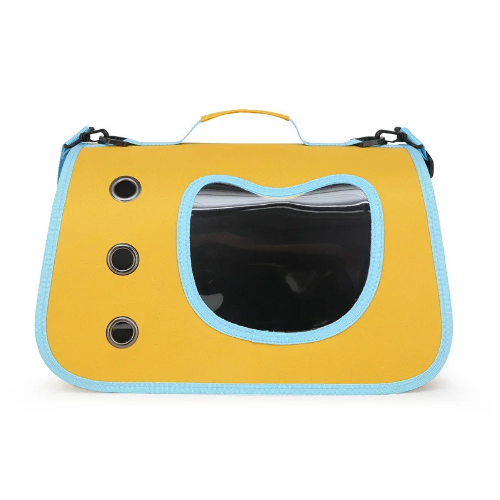 Portable Pet Carrier Bag for Small Dogs Cats Outdoor Foldable Cat Bag Breathable Bag.