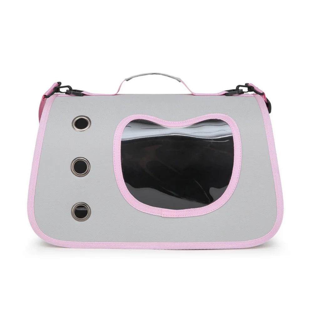 Portable Pet Carrier Bag for Small Dogs Cats Outdoor Foldable Cat Bag Breathable Bag.