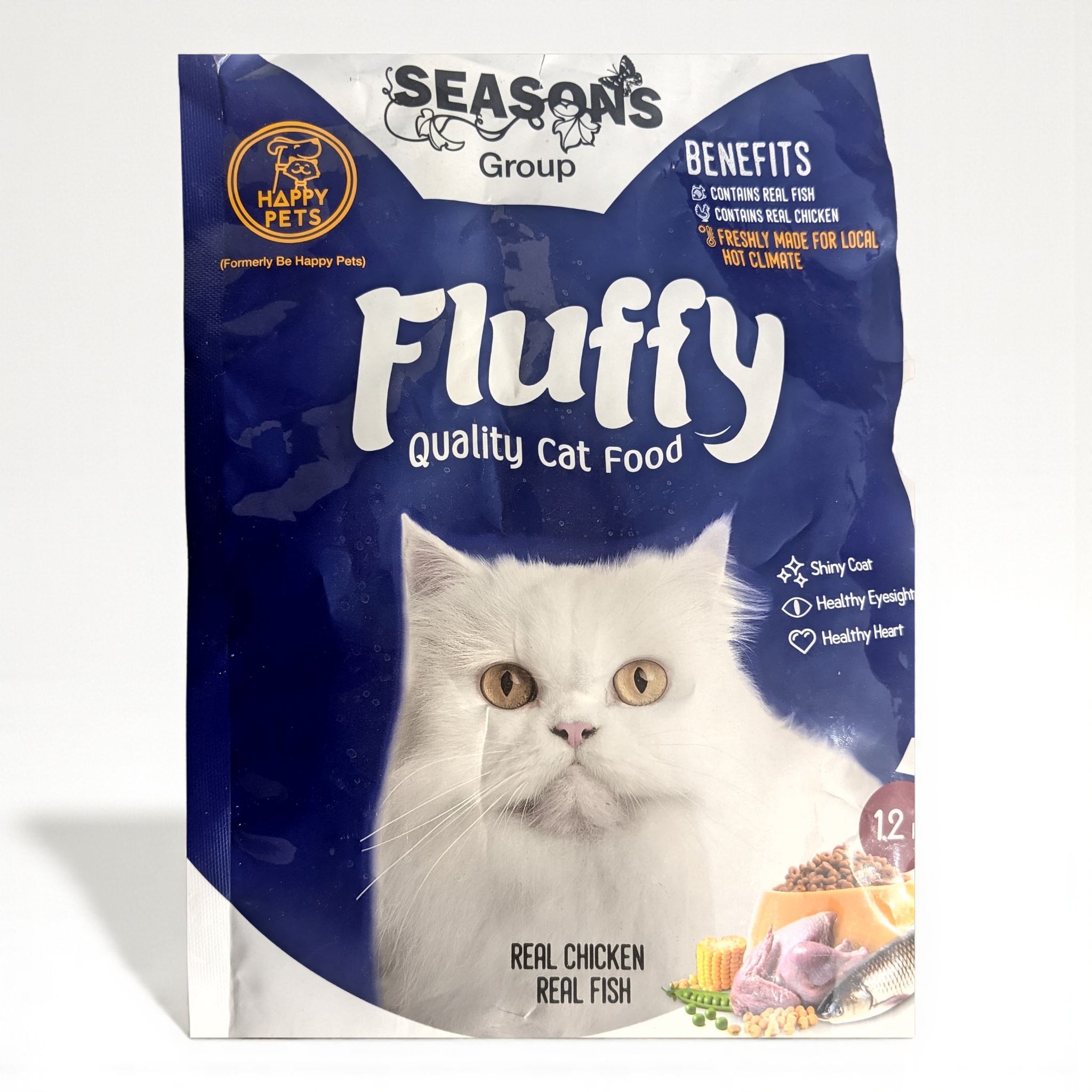 Fluffy Dry Cat Food.